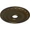 Ekena Millwork Jackson Ceiling Medallion (Fits Canopies up to 5 1/8"), Hand-Painted Brass, 20"OD x 3 5/8"ID x 1"P CM20JABRS - alternate 3